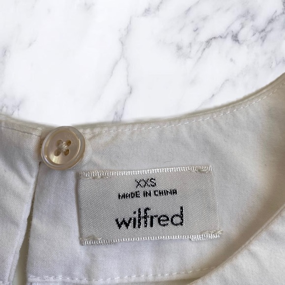 Aritzia Wilfred WHITE Lausanne T-shirt Blouse - Picture 5 of 5